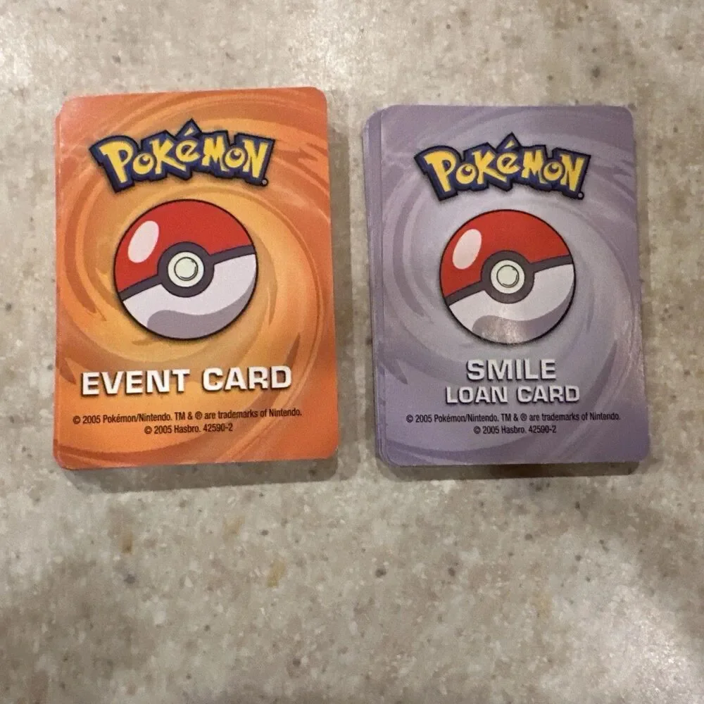 2005 Pokemon Master Trainer Board Game Replacement Part Smile & Event Cards